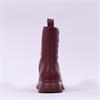 Wonders Flexfly Front Zip Chunky Boot - Burgundy Leather